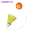 Rebound Trainer Portable Badminton Trainer Set Adjustable Height Self-training Tool for Single-player Rebound Practice Easy Installation. 