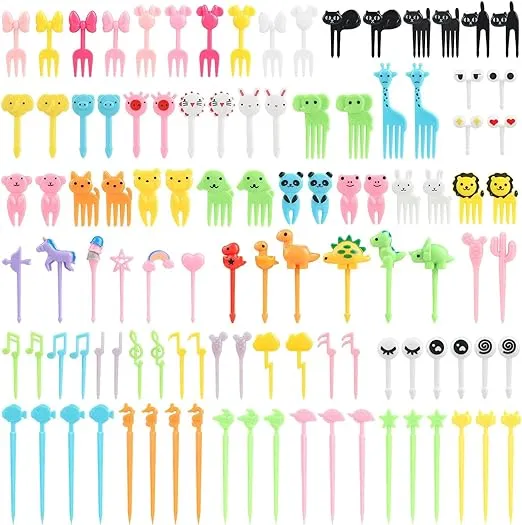50Pcs%20Fruit%20Fork%20%20Food%20Picks,%20Fun%20Cute%20Mini%20Reusable%20Cartoon%20Animal%20Fruit%20Toothpick%20for%20Picky%20Eaters,%20Lunch%20Accessories/Bento%20Decorations%20For%20Toddler%20And%20Kids%20-%20Image%202