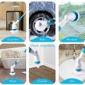 New Electric Spin Scrubber Turbo Scrub Cleaning Brush Wireless Rechargeable Bathroom Cleaner with Extension Handle Adaptive Brush long handle brush. 