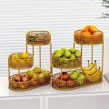 Countertop Fruit and Vegetables Basket | Multipurpose Anti Rust Metal Wire Stand for Kitchen, Dining Table and Bathroom. 