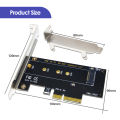 PCI-E 3.0 X4 to NVMe .2 NGFF Key SSD Riser Expansion Card for 2230/2242/2260/2280 .2 SSD EM2-5003. 