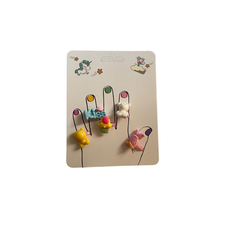 Hand Rungs Girls Hand Rings (5 rings in 1 pack) | Daraz.pk