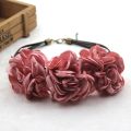 European and American fashion leather rope handmade cloth art flower beautiful necklace FY18121210. 