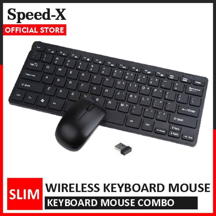 SpeedX Wireless Keyboard and Mouse Combo Slim 2.4GHz