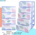 4 layer and 5 layer drawers-Printed cabinet baby clothes & toys storage. 