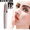 Pack Of 2 Electric Eyebrow Trimmers Mini Eye Brow Shavers Portable Epilators Facial Hair Removers For Women. 