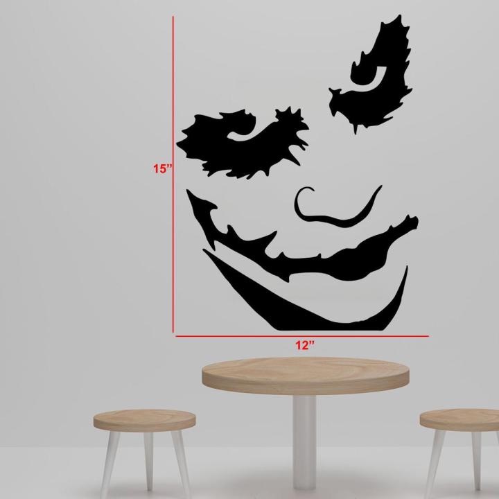 WallsArtstore Joker Face Home Wall Art Decoration Vinyl Decal Sticker