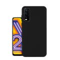 Vivo Y20 Matte Black TPU Case Slim Flexible Shockproof Back Cover with Anti-Slip Finish. 