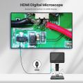 Andonstar HDMI Digital Microscope 2000x  with 7 Inch LCD 3 Lens 2160P UHD Video Record AD246S-M. 