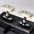 Premium Quality Silver Sports Car Cufflinks. 