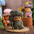 Unique Design Sculpture Mini Mushroom Elf Statue with Cane Fairy Tale Figurine Resin Desktop Decoration for Home Party Decor Buyers' Choice Decorative Resin Statue. 