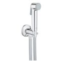 GROHE Muslim Shower - Chrome | Toilet Shower Set with Pipe & Shower Head | Commode Shower for Bathroom | Durable Toilet Shower Plastic | Grohe Like Design By Sanitostore. 