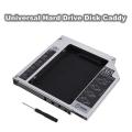 12.7mm Universal PATA Computers IDE To SATA 2nd SATA HDD Hard Drive Disk Bay Caddy+Screws. 