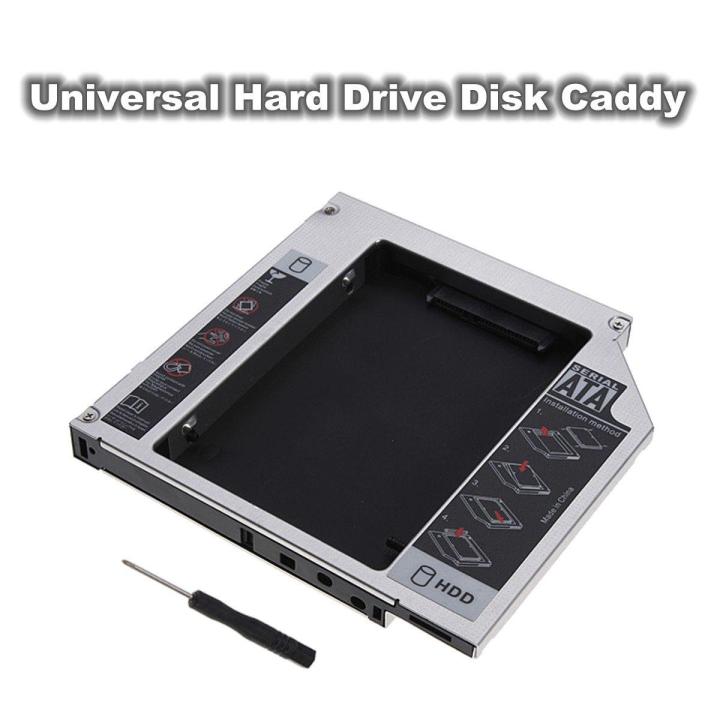 12.7mm Universal PATA Computers IDE To SATA 2nd SATA HDD Hard Drive Disk Bay Caddy+Screws