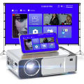 2024 New T6 2GB RAM 16GB ROM LED Projector Support 4K Android 10.0 WIFI Movie Game USB 1080P Portable Cinemaa Beamer USB /HDMI/AUX/AV/. 