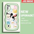 JIUMOO For VIVO Y30 vivo Y30i vivo Y50 Case Cartoon Cute Mickey Macaron Colorful Lovely Cream Wave Border Soft Clear Shockproof Phone Cases Creative Camera Transparent Casing Simple Gentle Protective Cover. 