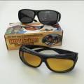 Night Driving Glasses Anti Glare Polarized, HD Night Vision Glasses Wraparounds with Case. 