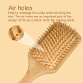 Bamboo Wooden Bristle With Tips Large Size Brush Scalp Massage Hair Beauty Large Plate Comb Home Use, Natural Bamboo Air Cushion Hair Brush Wooden Massage Comb for Smoothing Detangling Anti-Static Hair Care. 