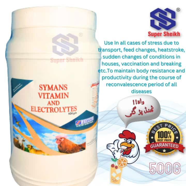 Syans Symans vit Vitamins and Electrolytes 500g - For Parrots Finches Poultry ...