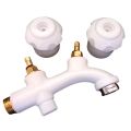 Water Tap Double Bib Cock All Colors For Toilet Shower with Brass bush and Spindle DAAZLED. 