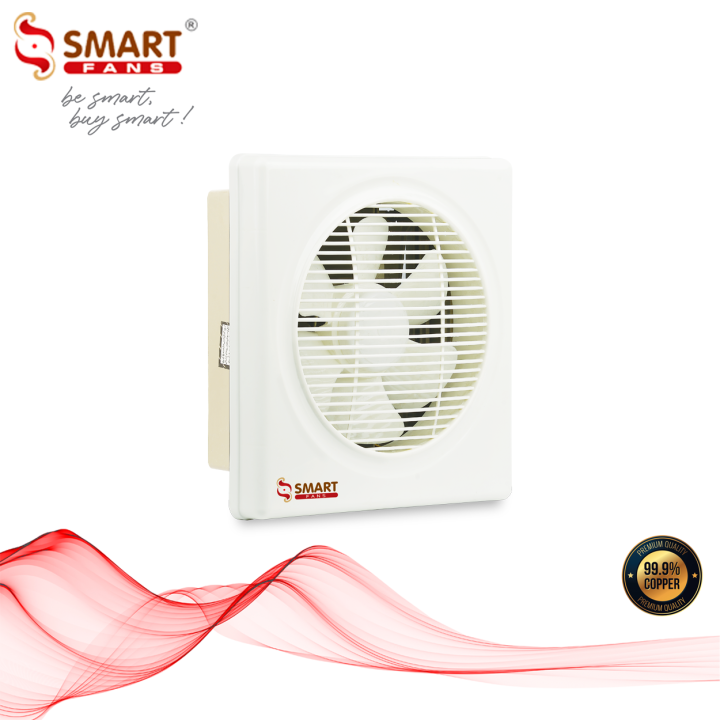 Smart Fans "Super" Model 10" Wall Exhaust Fan Dual Action Plastic-Off White