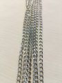 2 .5 Yards of 4mm Silver, Gold-Finished Durable Metal Chain Links for Crafting and Jewelry | Purse Clutches Cross Body Bags Chain Cute Elegant Perfect for Crafting, Jewelry Making, and Various DIY Crafts, and Decorative Enhancements. 