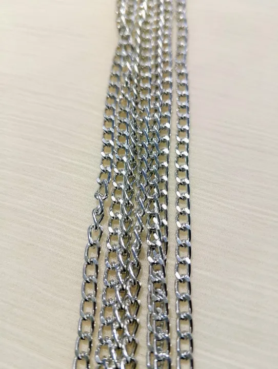2%20.5%20Yards%20of%204mm%20Silver,%20Gold-Finished%20Durable%20Metal%20Chain%20Links%20for%20Crafting%20and%20Jewelry%20%7C%20Purse%20Clutches%20Cross%20Body%20Bags%20Chain%20Cute%20Elegant%20Perfect%20for%20Crafting,%20Jewelry%20Making,%20and%20Various%20DIY%20Crafts,%20and%20Decorative%20Enhancements%20-%20Image%202