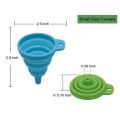 Silicone Collapsible Funnel ,Flexible-Foldable-Cooking-Food-Grade Funnels for Filling Small or Mini Bottles,Perfume,Filling Capsules,Fry Oil Filter,Essential Oil,Spice. 