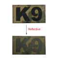 K9 Service Dog Be Kind to Dogs Patches IR Reflective Fastener PVC Rubber Embroidered Appliqued. 