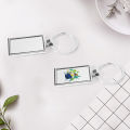 Sublimation Blank Keychain Rectangle Metal Heat Transfer Keychain. 