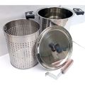5 Liter 4 Set Deep Fryer Heavy Duty Stainless Steel Gas Fry Chips Steaks Zinger Fish French Fries Broast High Quality Built Save Electricity. 