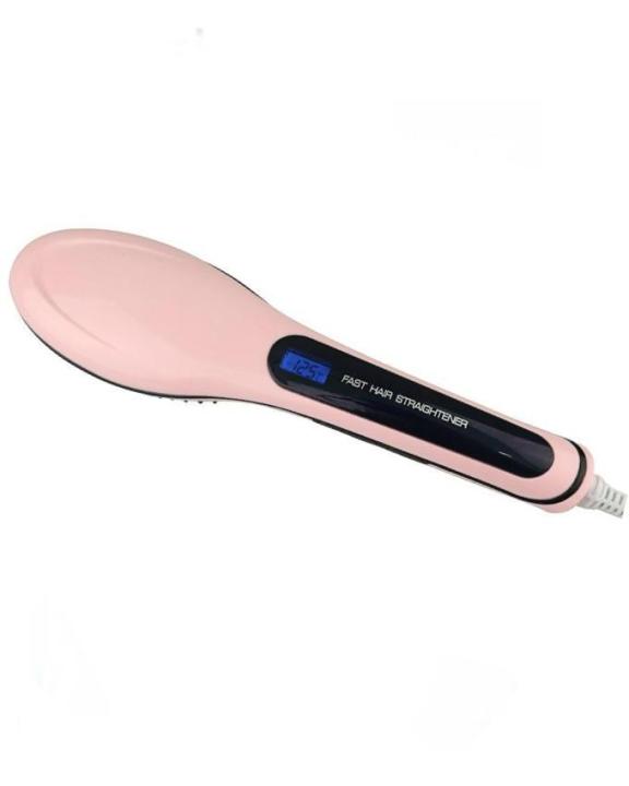HQT906%20-%20Digital%20Hair%20Straightner%20Brush%20-%20Pink%20-%20Image%203