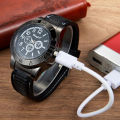 Electronic Cigarette Lighter Charging Watch Lighter Windproof Creative Personality Men's Watch. 
