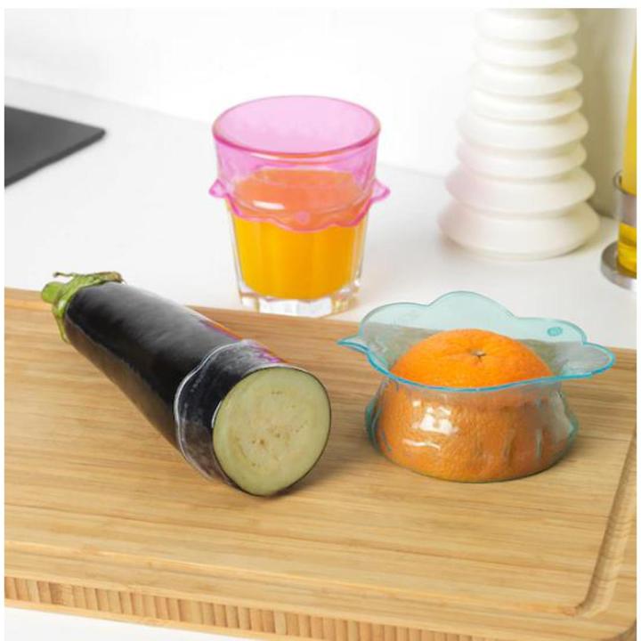 IKEA ÖVERMÄTT Food cover, set of 3, silicone multicolour