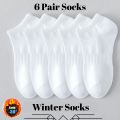 BIN-B 6 Pairs Cotton Ankle Socks For Girls Cotton Ankle Socks For Women No Show Low Cut Socks For Women Business Casual Socks For Women - 3 Random Colors. 