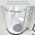 Textured Surface Round Shower Mat Anti-Slip Bath Mats with Drain Hole Massage Round in Middle for Shower Stall Roundd Shower Mat PVC Bathroom Mat Non-Slip With Suction Cups Shower Mats for Bathroom, Machine Washable 55 x 55 cm. 