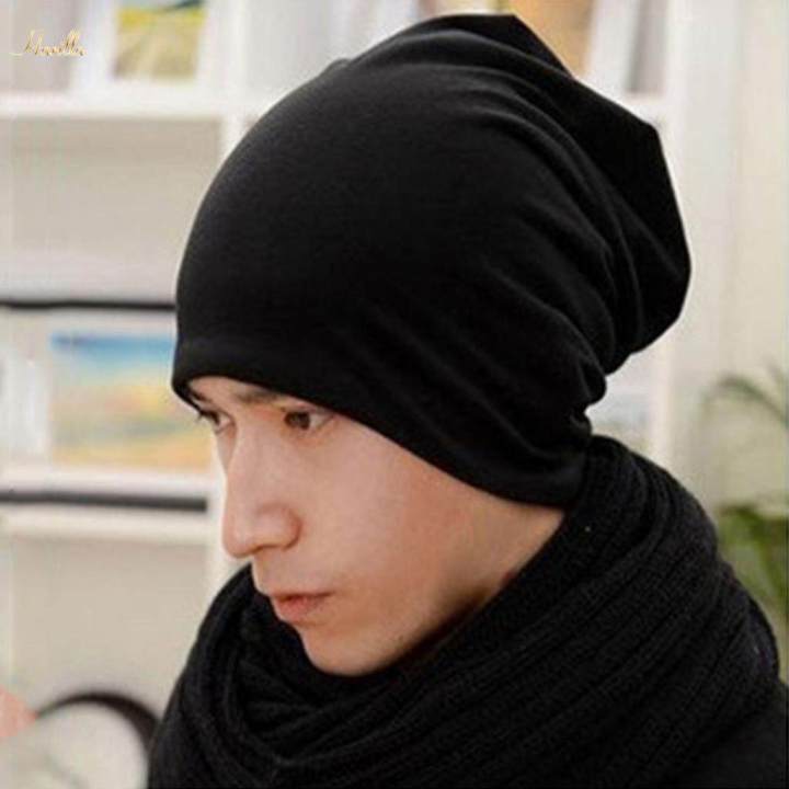 Summer%20Soft%20Cotton%20Slouchy%20Beanie%20Chemo%20Hat%20Women%20Men%20Black%20-%20Image%206