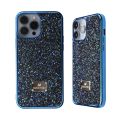 Swarovski Mobile Compatible Cover Case with Bumper Compatible For iPhone 13 Pro Max Glitter Type Shining Sparkle Stone Looking Luxurious Stylish High-Quality Yellow. 