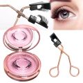 Quantum Magnetic Eyelash Soft Magnetic Lashes Natural Lazy Eyelashes With Clips Green Hand. 