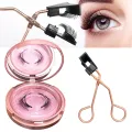 Quantum Magnetic Eyelash Soft Magnetic Lashes Natural Lazy Eyelashes With Clips Green Hand. 