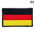 Country Flag Patch Stripes Embroidered Russia UK France EU Netherlands Flag Tactical Patches Army Applique Stripe Badge. 