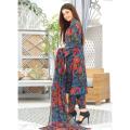lawn suit 3 piece branded premium quality , printed shirt , printed trouser with printed chiffon dupatta. 