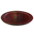 Sizzler plate with Wooden Base 31 cm x 18 cm | Wooden Sizzler Plate | Steak Sizzle | Non Stick Sizzling Platter. 