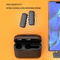 【COD+Ready Stock + FREE Shipping 】J13 Wireless Lavalier Microphone for iPhone Android Mobile Phone Professional Video Recording Mic for Laptop PC Live Audio. 