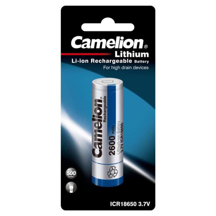 Camelion rechargeable Lithium Batteries  ICR18650 - 2600 mAh