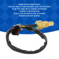 Water Temperature Sensor, Long Life Span Excavator Coolant Temperature Sensor Wear Resistance Brass Easy To Install Corrosion Resistance for EC160B. 