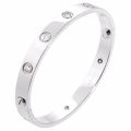Black Bracelets Crystal Studded Stainless Steel Lucky Bracelet for girls Stainless steel bracelet for women Fashion Jewellery shinny. 