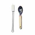 Ice Cream Spoon Stainless Steel with Plastic Handle And With Stainless Steel Silicon Spatula Set. 