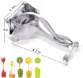Manual Juicer, Fruit Press Juicer Made Of Heavy Duty Aluminum Alloy For Oranges, Lemon, Water Melon, Pomegranate, Silver Colour. 
