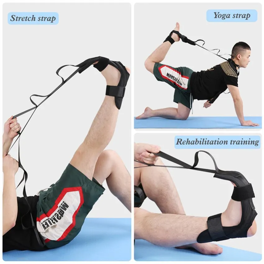 Hamstring stretch yoga strap deals